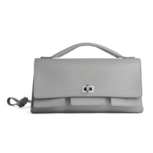 Balenciaga BEL AIR small shoulder strap clutch bag Gray