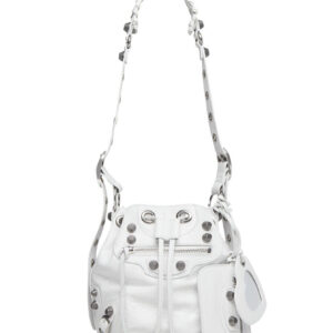 Balenciaga Le Cagole XS Bucket Bag White