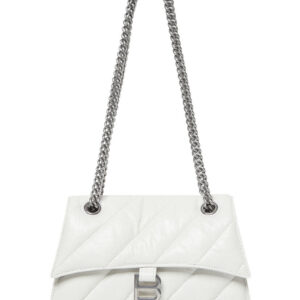 Balenciaga Crush Small Chain Bag Quilted White
