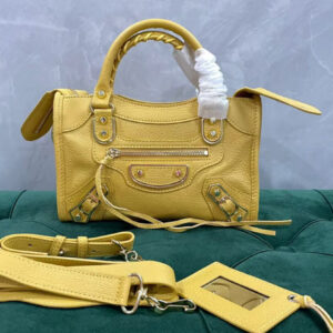 Balenciaga LE CITY Mini Handbag Yellow