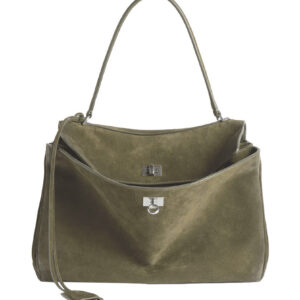 Balenciaga Rodeo Medium Tote Bag Dark Green
