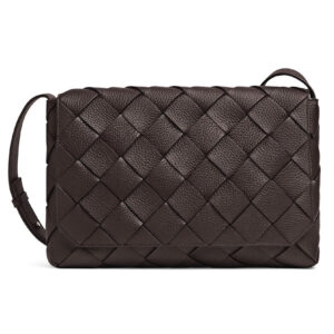 Bottega Veneta Diago Large Crossbody Bag Dark Coffee