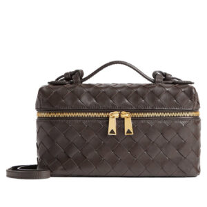 Bottega Veneta Bang Bang Vanity Case Dark Coffee