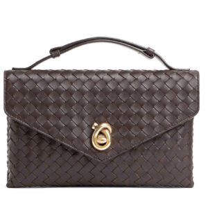 Bottega Veneta Knot Lock 817191 Dark Coffee