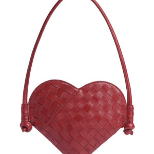 Bottega Veneta Mini Solstice heart-shaped bag Red