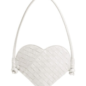 Bottega Veneta Mini Solstice heart-shaped bag White