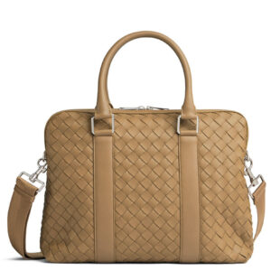 Bottega Veneta Slim Classic Intrecciato Briefcase 690702 Coffee