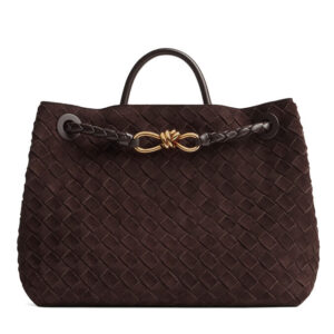 Bottega Veneta Medium Andiamo Dark Coffee