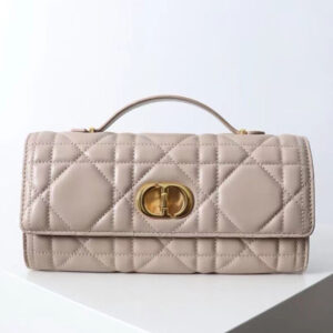 Christian Dior Miss Caro Top Handle clutch Apricot