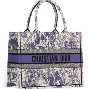 Christian Dior Lucky Medium Dior Book Tote White