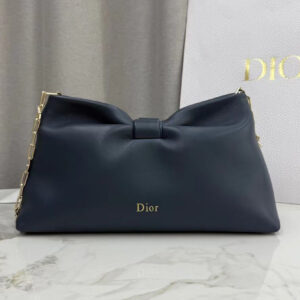 Christian Dior Medium Dior Bow Handbag Dark Blue