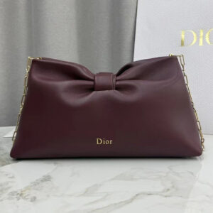 Christian Dior Medium Dior Bow Handbag Henna