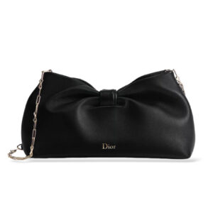 Christian Dior Medium Dior Bow Handbag Black