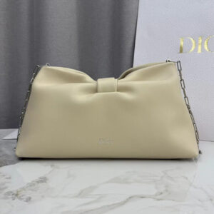 Christian Dior Medium Dior Bow Handbag Apricot