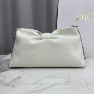 Christian Dior Medium Dior Bow Handbag White
