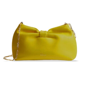 Christian Dior Mini Dior Bow Handbag Yellow