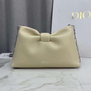 Christian Dior Mini Dior Bow Handbag Apricot
