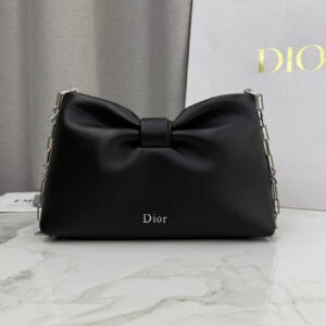 Christian Dior Mini Dior Bow Handbag Black