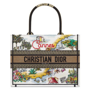 Christian Dior Medium Book Tote Cream
