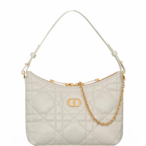 Christian Dior Miss Caro Diorling Mini Bag With Chain Cream
