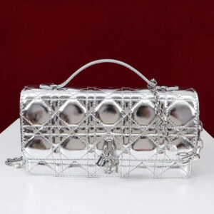 Christian Dior My Dior Top Handle bag Silver