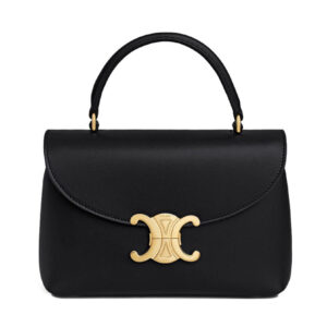 Celine Teen Nino Bag In Shiny Calfskin Black