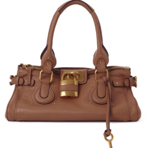 Chloe Paddington Bag In Grained Leather 25WS802 Coffee