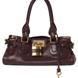 Chloe Paddington Bag In Grained Leather 25WS802 Mauve