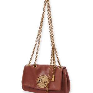 Chloe Small Heritage Shoulder Bag In Grained Leather Red