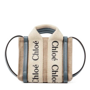 Chloe Woody Nano Tote Blue