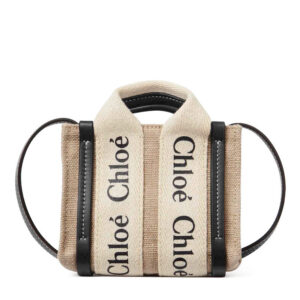 Chloe Woody Nano Tote Black