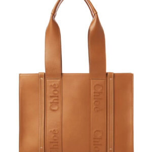 Chloe Medium Woody Tote Bag Coffee