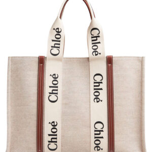 Chloe Large Woody Tote Bag Coffee