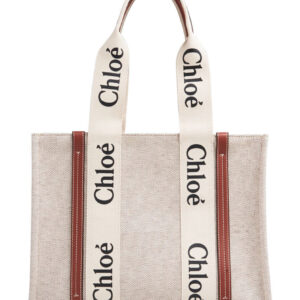 Chloe Medium Woody Tote Bag Coffee