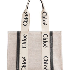 Chloe Medium Woody Tote Bag Black