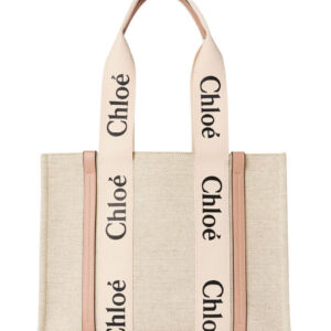 Chloe Medium Woody Tote Bag Pink