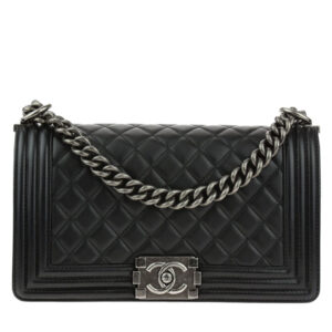 Chanel Lambskin Boy Bag A67086 Black