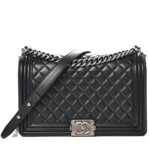 Chanel Lambskin Boy Bag Black