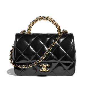 Chanel Mini Flap Bag With Top Handle AS5032 Black
