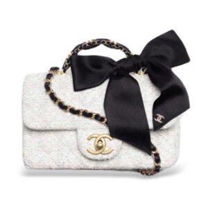 Chanel Mini Flap Bag With Handle AS5875 Cream