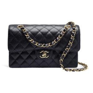 Chanel Timeless Classique Crossbody Bag Leather A01113 Black