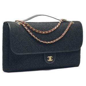 Chanel Maxi Flap Bag With Top Handle AS5852 Black
