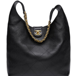 Chanel Large Hobo Handbag AS5410 Black