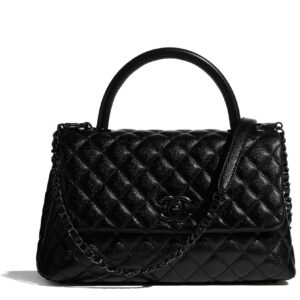 Chanel Flap Bag With Top Handle A92991 Black