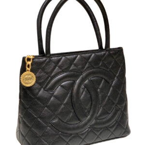 Chanel Medallion Tote Bag A25188 Black