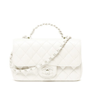 Chanel Mini Flap Bag With Top Handle AS5243 Cream