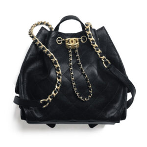 Chanel 25 Medium Backpack AS5600 Black
