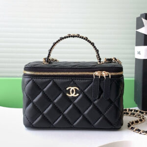 Chanel Long Vanity With Chain AP4452 Black