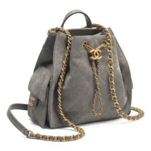 Chanel 25 Medium Backpack AS5600 Gray