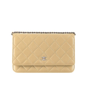 Chanel Classic Quilted WOC Wallet on Chain A33814 Apricot